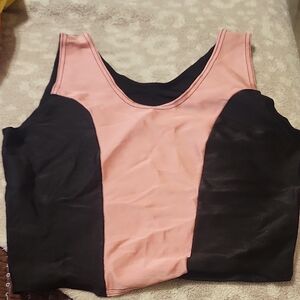 Vintage Workout Top Pink and Black